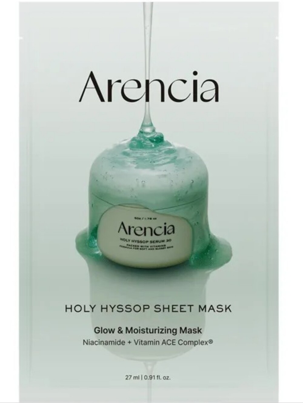 ARENCIA Holy Hyssop Sheet Mask Korean Skincare 1 Mask - Picture 5 of 6